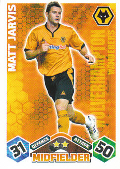 Matthew Jarvis Wolverhampton Wanderers 2009/10 Topps Match Attax #357